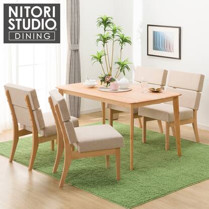 ダイニングテーブル5点セット(Nコレクション T-01 135/C-74/AQ  