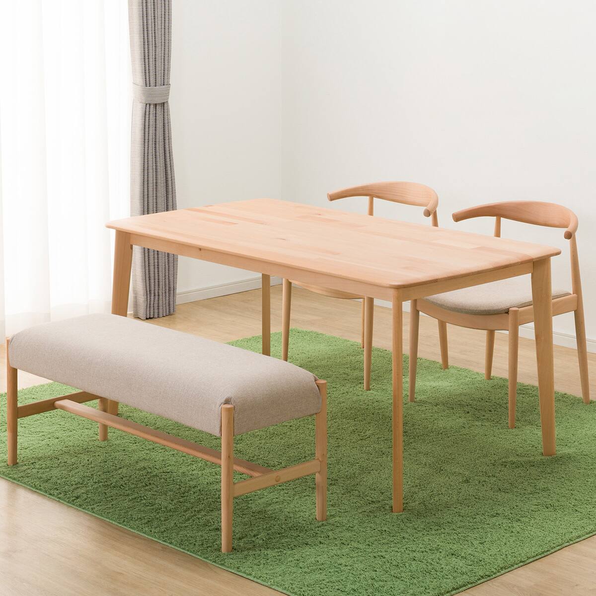 ダイニングテーブル4点セット(Nコレクション T-01 150 NA/C-01D NA/NSF 
