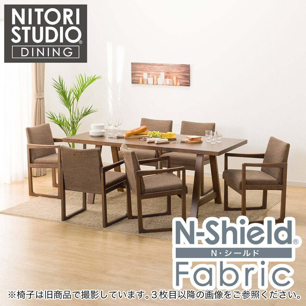 ダイニングテーブル7点セット(Nコレクション T-06A 180 MBR/C-70 肘  