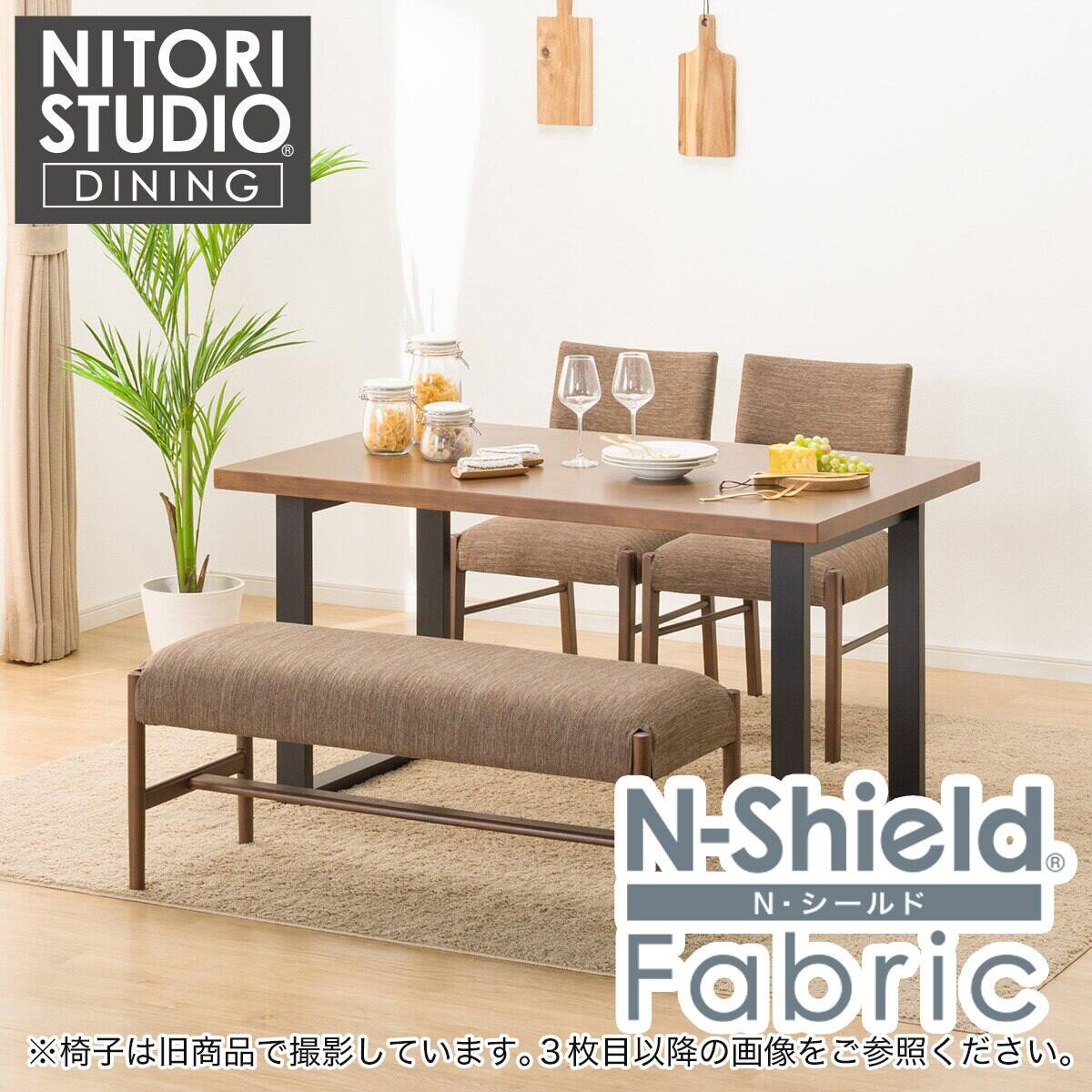 T5287☆展示美品☆ニトリ☆ナチュラル☆ベンチダイニング4点☆上下 