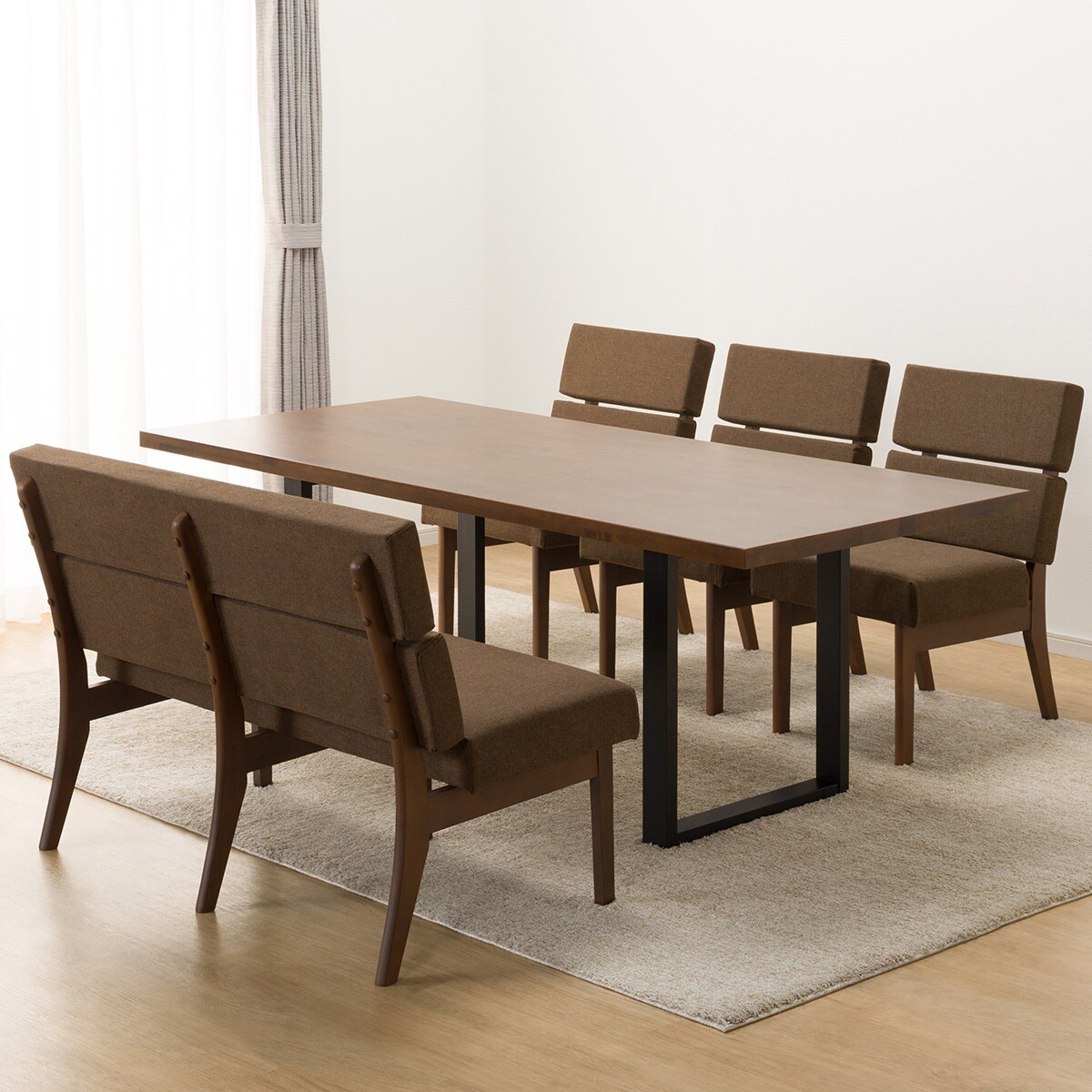 ダイニングテーブル n セラミックトップテーブル(Nコレクション T-11U 135 MBR/GY) | ニトリ