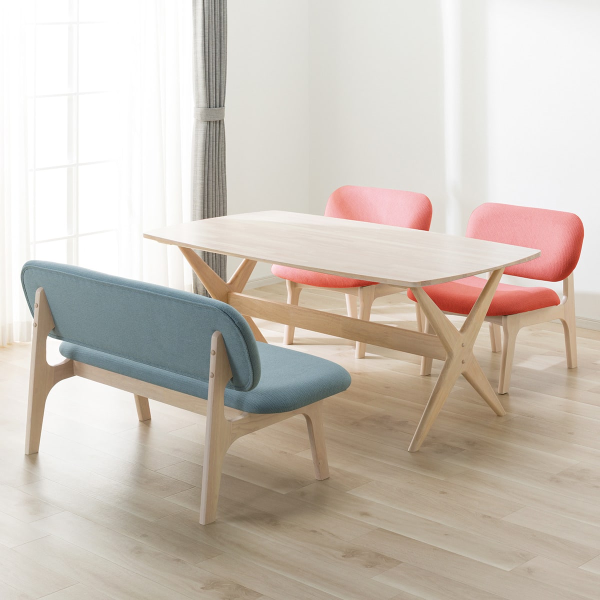 リビングダイニングテーブル4点セット(リラックスワイド 160 WW/1P