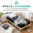 シングル マットレス付き棚付きすのこベッド (MRS ナチュラル / NRRS) 19枚目画像