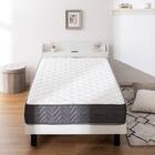 シングル マットレス付き棚付きすのこベッド (MRS ホワイト / SLT01) 2枚目画像