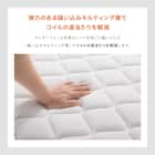 セミダブル マットレス付き棚付きすのこベッド (MRS ホワイト / SLT01) 20枚目画像
