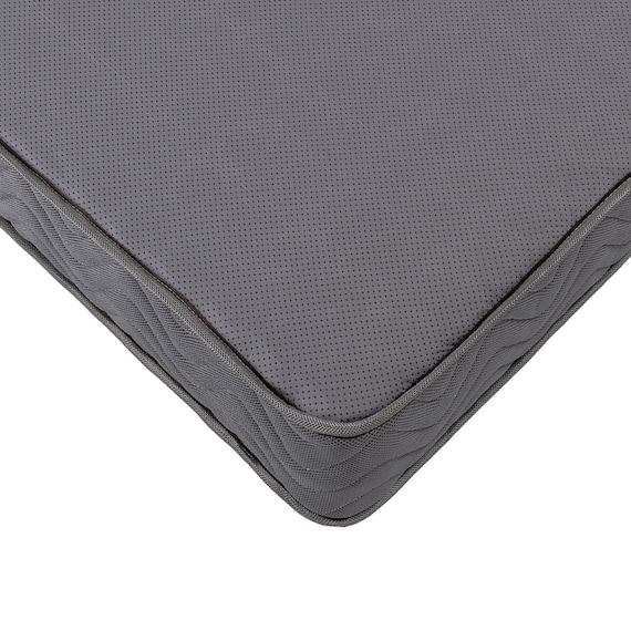 ダブル マットレス付き棚付きすのこベッド (MRS グレー / SLT01) 22枚目画像