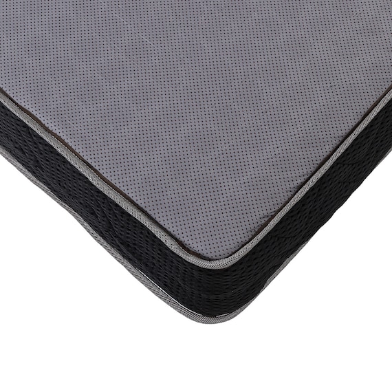 ダブル マットレス付き棚付きすのこベッド (MRS グレー / NRRS) 22枚目画像