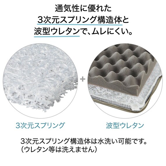 永く使える安心・頑丈二段ベッドマットレスセット(SK01WW/NA/RS03X) 12枚目画像