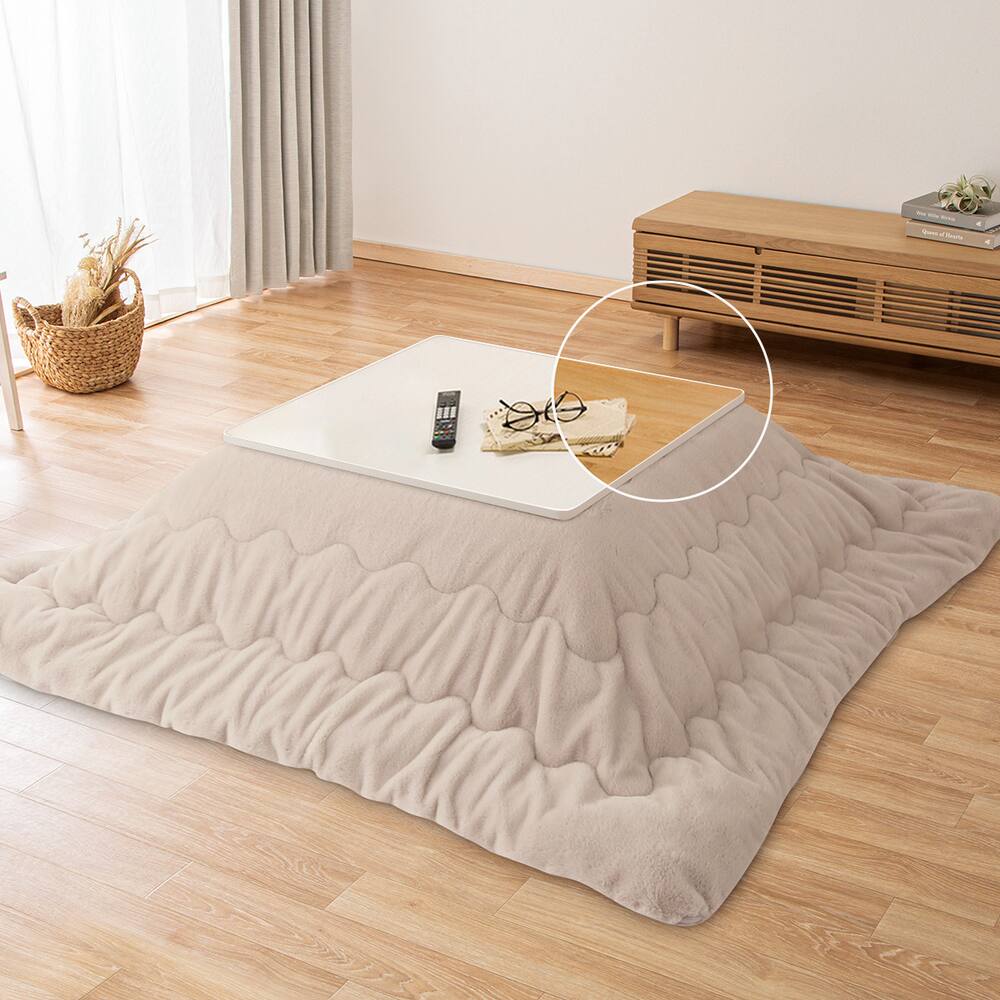 ユアサプライムス 気持ち良く こたつ 正方形 アイボリー ニトリ こたつ  