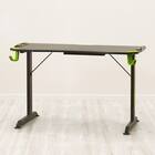 ゲーミングデスク + 伸縮できるゲーミングシェルフセット (GM001BKGR/GM015 BK) 9枚目画像