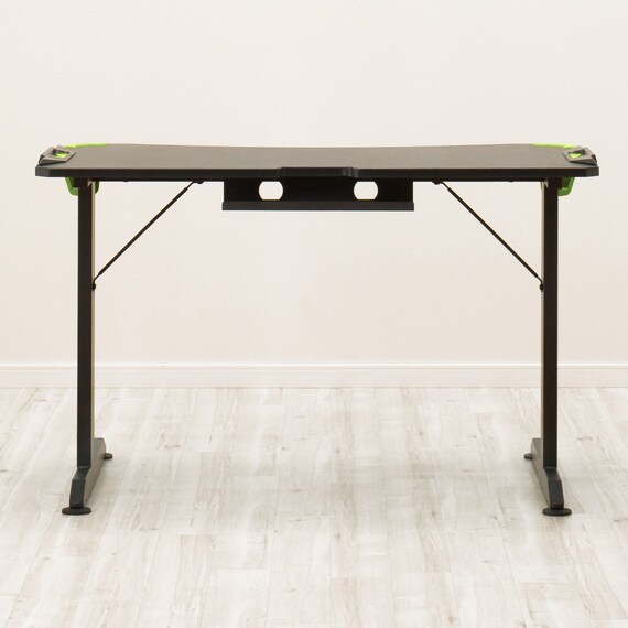 ゲーミングデスク + 伸縮できるゲーミングシェルフセット (GM001BKGR/GM015 BK) 11枚目画像