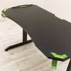 ゲーミングデスク + 伸縮できるゲーミングシェルフセット (GM001BKGR/GM015 BK) 13枚目画像