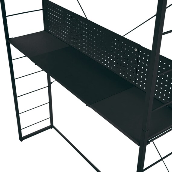 ゲーミングデスク + 伸縮できるゲーミングシェルフセット (GM001BKGR/GM015 BK) 22枚目画像