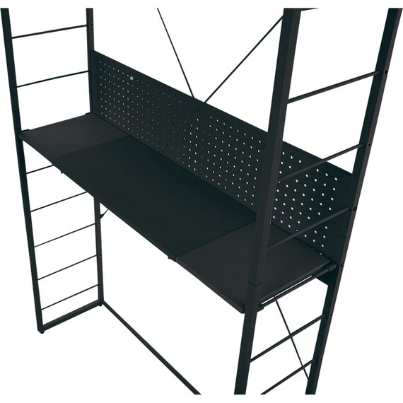 ゲーミングデスク + 伸縮できるゲーミングシェルフセット (GM001BKGR/GM015 BK) 23枚目画像