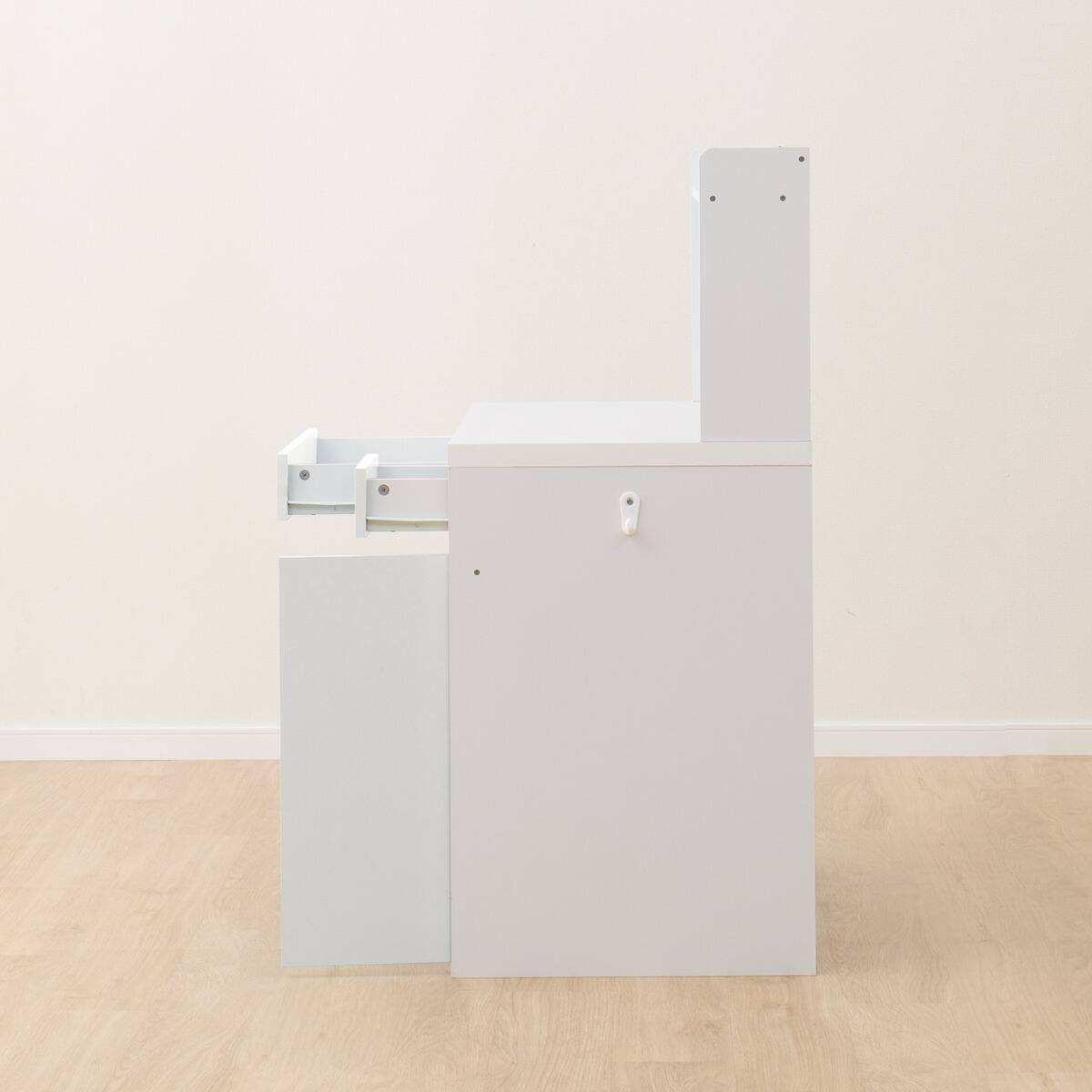 上棚付きコンパクトデスク + ワゴンセット (ES23 WH) | ニトリネット