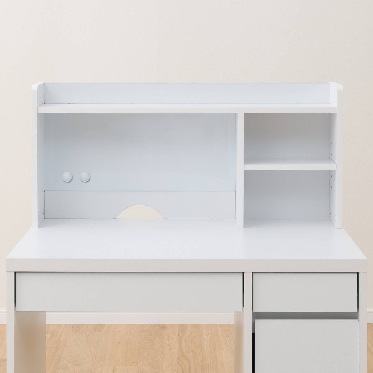 上棚付きコンパクトデスク + シェルフセット (ES23 WH) | ニトリネット