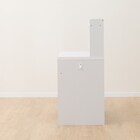 上棚付きコンパクトデスク + ワゴン + シェルフセット (ES23 WH/TBL) 10枚目画像