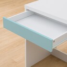 上棚付きコンパクトデスク + ワゴン + シェルフセット (ES23 WH/TBL) 20枚目画像