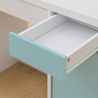 上棚付きコンパクトデスク + ワゴン + シェルフセット (ES23 WH/TBL) 21枚目画像