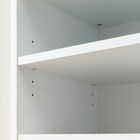 上棚付きコンパクトデスク + ワゴン + シェルフセット (ES23 WH/TBL) 33枚目画像