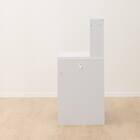 上棚付きコンパクトデスク + ワゴンセット (ES23 WH/TBL) 10枚目画像