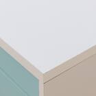 上棚付きコンパクトデスク + ワゴンセット (ES23 WH/TBL) 17枚目画像