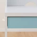 上棚付きコンパクトデスク + ワゴンセット (ES23 WH/TBL) 18枚目画像