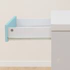 上棚付きコンパクトデスク + ワゴンセット (ES23 WH/TBL) 22枚目画像