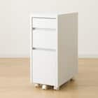 上棚付きコンパクトデスク + ワゴンセット (ES23 WH/TBL) 26枚目画像