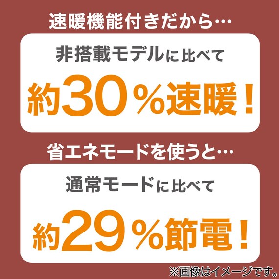 【2点セット】速暖機能付き ホットカーペット 2帖用(S NT)+ラグパッド 15mm厚 11枚目画像