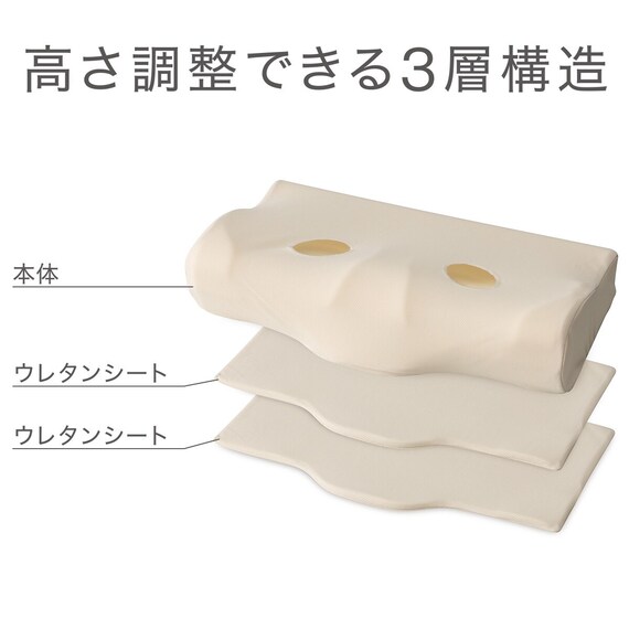 2点セット】横向き寝促進まくら カーム+専用 枕カバー(NFIT 25NC NF GY 