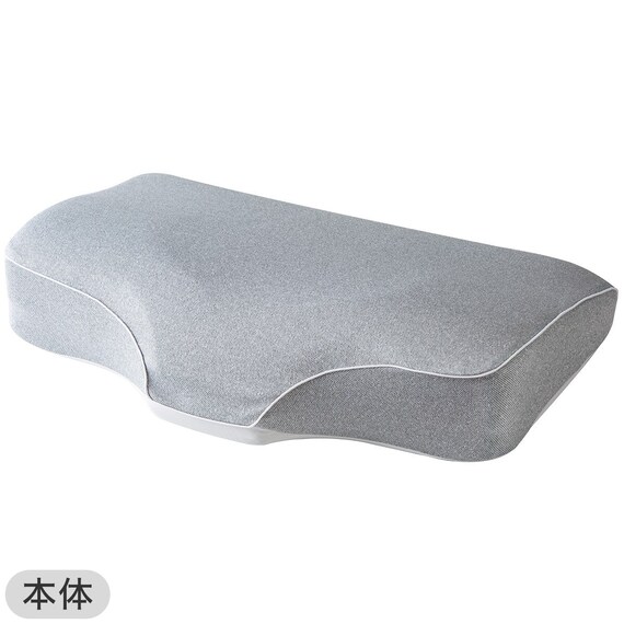 横向き寝も仰向け寝もラクな低反発まくら(ナチュラルフィットプレミアムP2304)+専用カバー(NフィットNWWSPNFGY25NW05) 9枚目画像