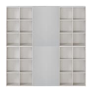 マルチ本棚+ウッド扉セット(リブリー 1111×4個+3SW×4枚)