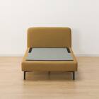 広い座面のゆったり 1人掛けソファ2台 + シェーズ + ヘッドレスト1本セット 布張りタイプ (MS01 1P×2/シェーズ/ヘッドレスト 肘あり YE) 24枚目画像