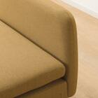 広い座面のゆったり 1人掛けソファ2台 + シェーズ + ヘッドレスト1本セット 布張りタイプ (MS01 1P×2/シェーズ/ヘッドレスト 肘あり YE) 29枚目画像