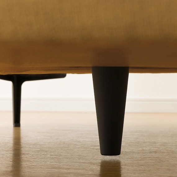 広い座面のゆったり 1人掛けソファ2台 + シェーズ + ヘッドレスト1本セット 布張りタイプ (MS01 1P×2/シェーズ/ヘッドレスト 肘あり YE) 34枚目画像