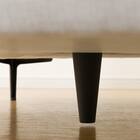 傷・汚れに強い 広い座面のゆったり 1人掛けソファ2台 + シェーズ + ヘッドレスト2本セット 布張りタイプ (MS01 1P×2/シェーズ 肘なし Nシールド LGY) 34枚目画像