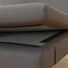 傷・汚れに強い 広い座面のゆったり 1人掛けソファ2台 + シェーズ + ヘッドレスト2本セット 布張りタイプ (MS01 1P×2/シェーズ 肘なし Nシールド MGY) 31枚目画像