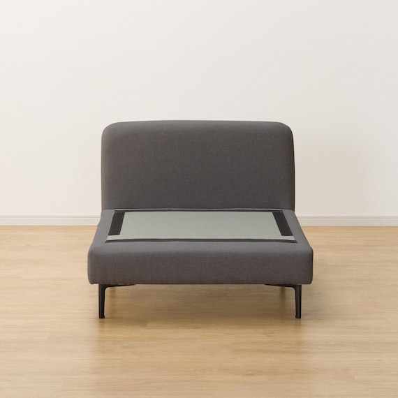 傷・汚れに強い 広い座面のゆったり 1人掛けソファ2台 + シェーズ + ヘッドレスト3本セット 布張りタイプ (MS01 1P×2/シェーズ/ヘッドレスト×3 肘なし Nシールド MGY) 19枚目画像