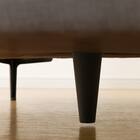 傷・汚れに強い 広い座面のゆったり 1人掛けソファ2台 + シェーズ + ヘッドレスト3本セット 布張りタイプ (MS01 1P×2/シェーズ/ヘッドレスト×3 肘なし Nシールド MGY) 34枚目画像