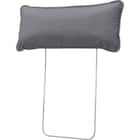 傷・汚れに強い 広い座面のゆったり 1人掛けソファ2台 + シェーズ + ヘッドレスト3本セット 布張りタイプ (MS01 1P×2/シェーズ/ヘッドレスト×3 肘なし Nシールド MGY) 37枚目画像