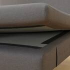 傷・汚れに強い 広い座面のゆったり 1人掛けソファ + シェーズ2台 + ヘッドレスト1本セット 布張りタイプ (MS01 1P/シェーズ×2/ヘッドレスト 肘あり Nシールド MGY) 31枚目画像