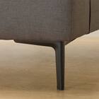 傷・汚れに強い 広い座面のゆったり 1人掛けソファ + シェーズ2台 + ヘッドレスト1本セット 布張りタイプ (MS01 1P/シェーズ×2/ヘッドレスト 肘あり Nシールド MGY) 33枚目画像