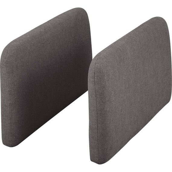 傷・汚れに強い 広い座面のゆったり 1人掛けソファ + シェーズ2台 + ヘッドレスト1本セット 布張りタイプ (MS01 1P/シェーズ×2/ヘッドレスト 肘あり Nシールド MGY) 36枚目画像