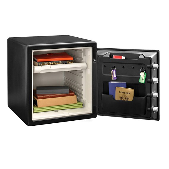 指紋認証型テンキー式1時間耐火・耐水金庫(M) 5枚目画像