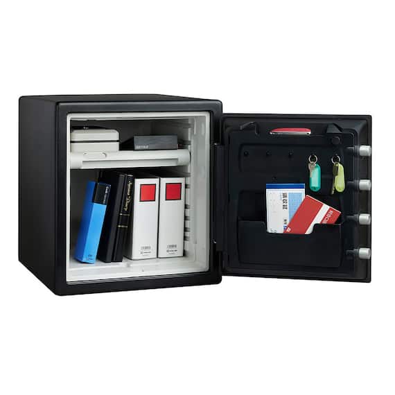 指紋認証型テンキー式1時間耐火・耐水金庫(M) 6枚目画像