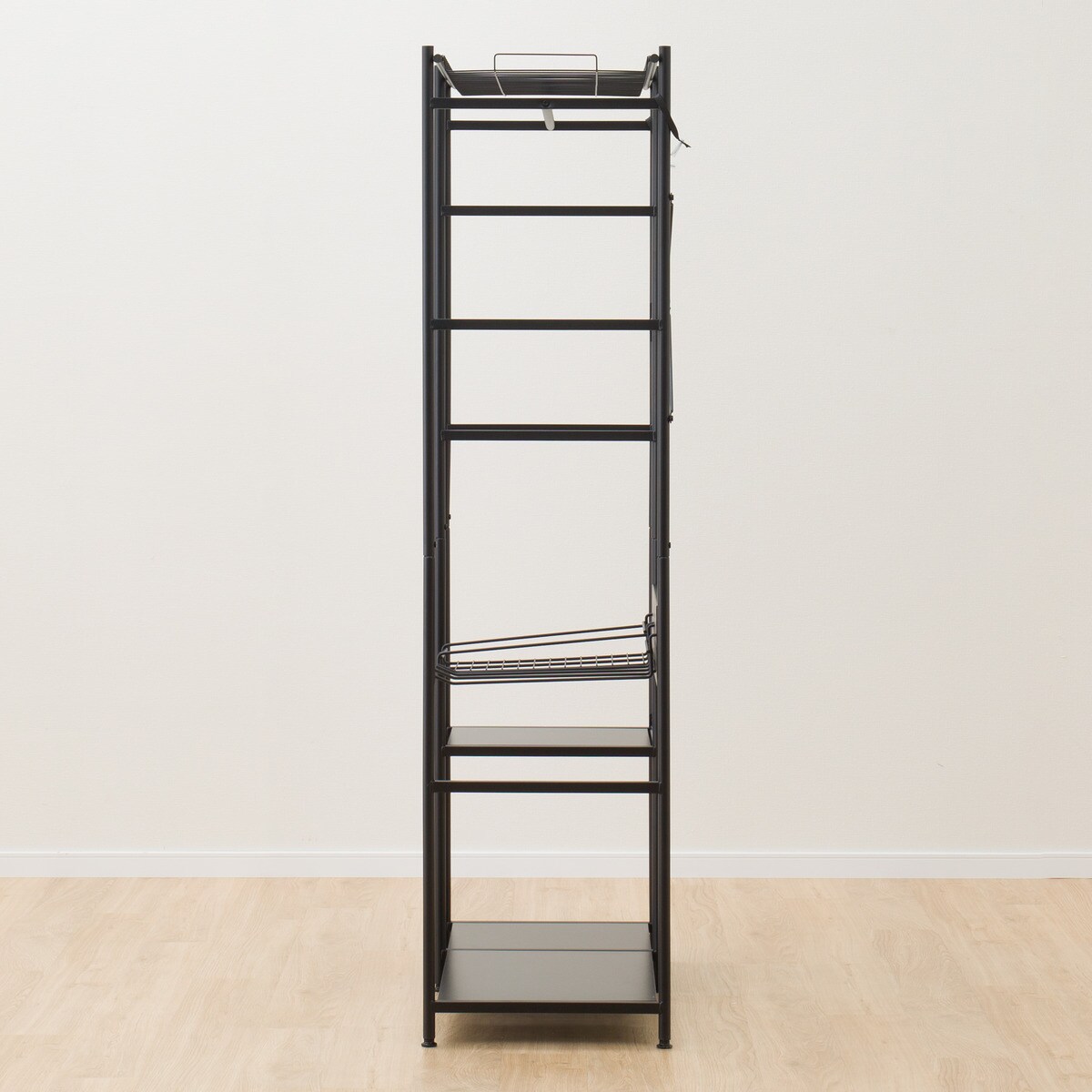 ニトリ マルチハンガーラック(バーネット90BK) 幅90 ワイヤーラック