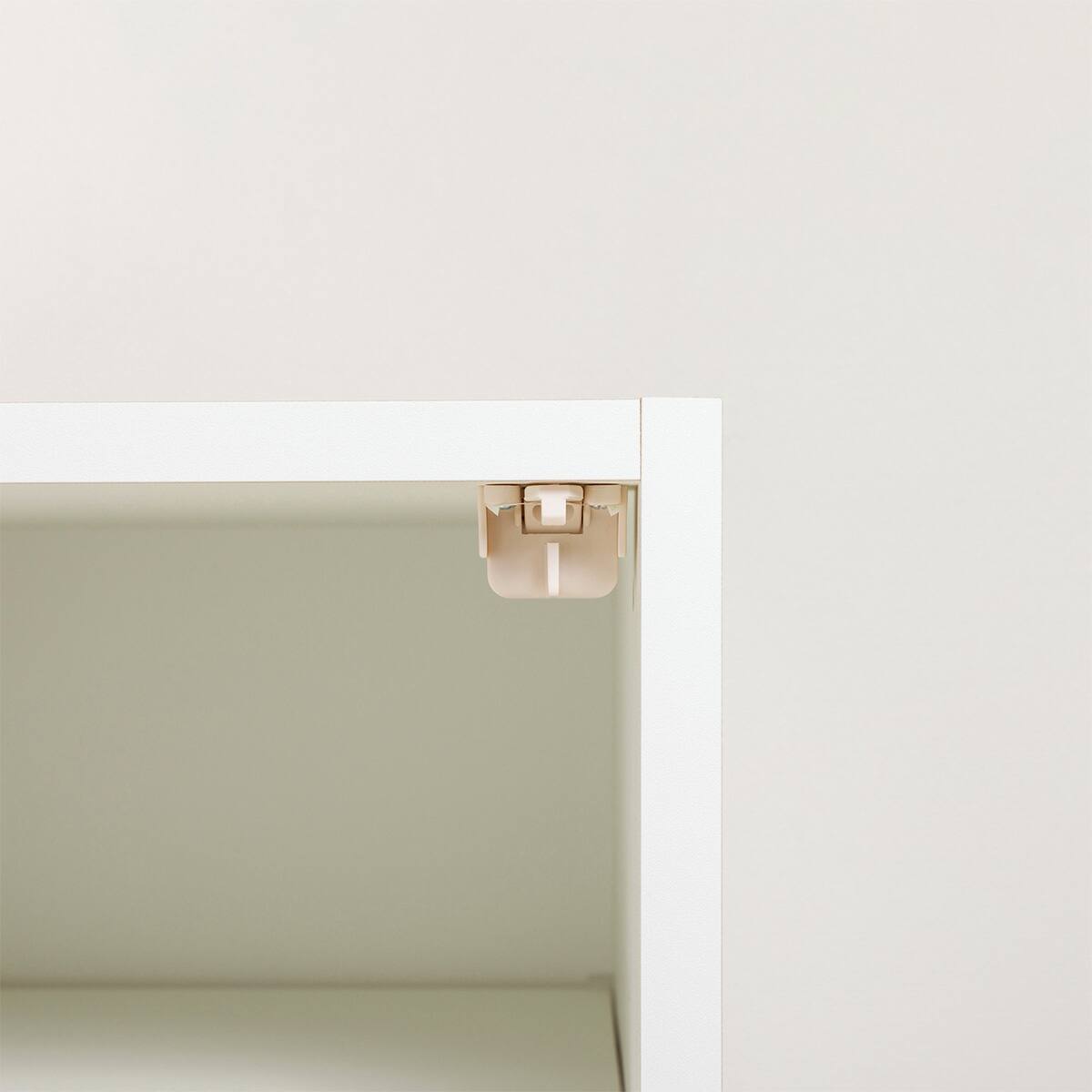 シェルフチェスト上置きセット(ポルテD 40SC-L WH/ポルテD 40U-L WH