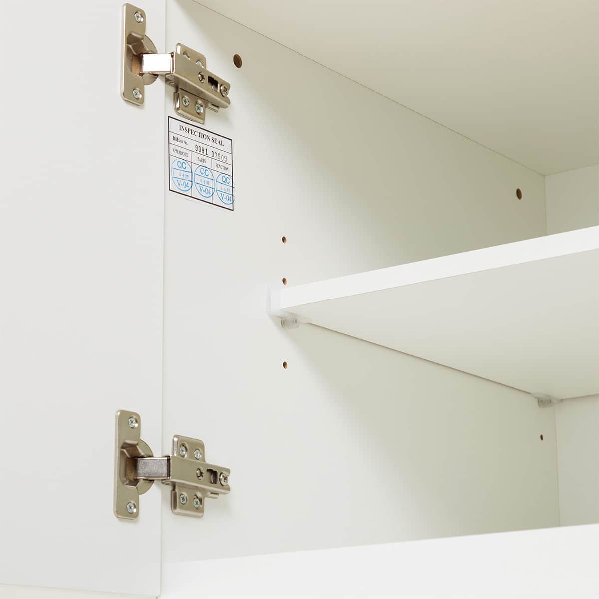 シェルフチェスト上置きセット(ポルテD 40SC-L WH/ポルテD 40U-L WH