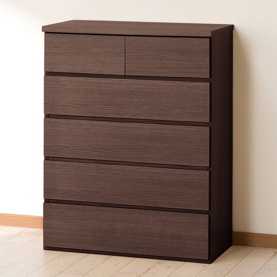 ハイチェスト(エレアK 80 DBR 5段) 7枚目画像